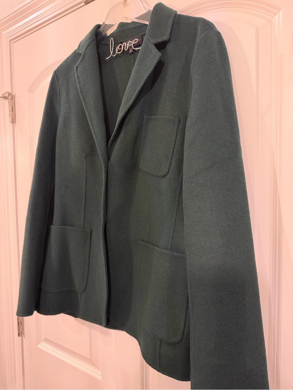 Talbots Forest Green Wool-Blend Blazer